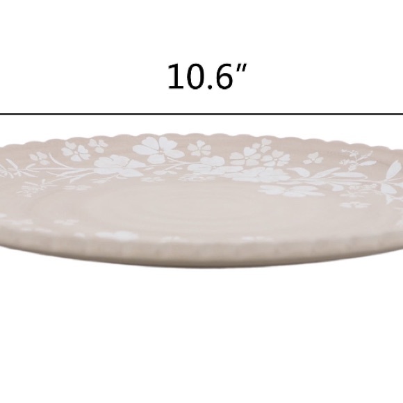 The Pioneer Woman  Melamine Floral Dinnerware Set - Brown and White - Picture 4 of 10